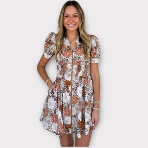 Entro Retro Floral Dress, size Large